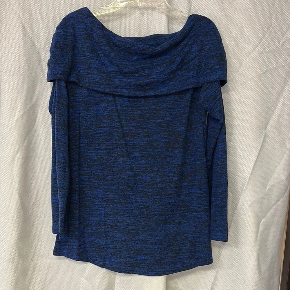 Soma Blue and Black Tunic Top
